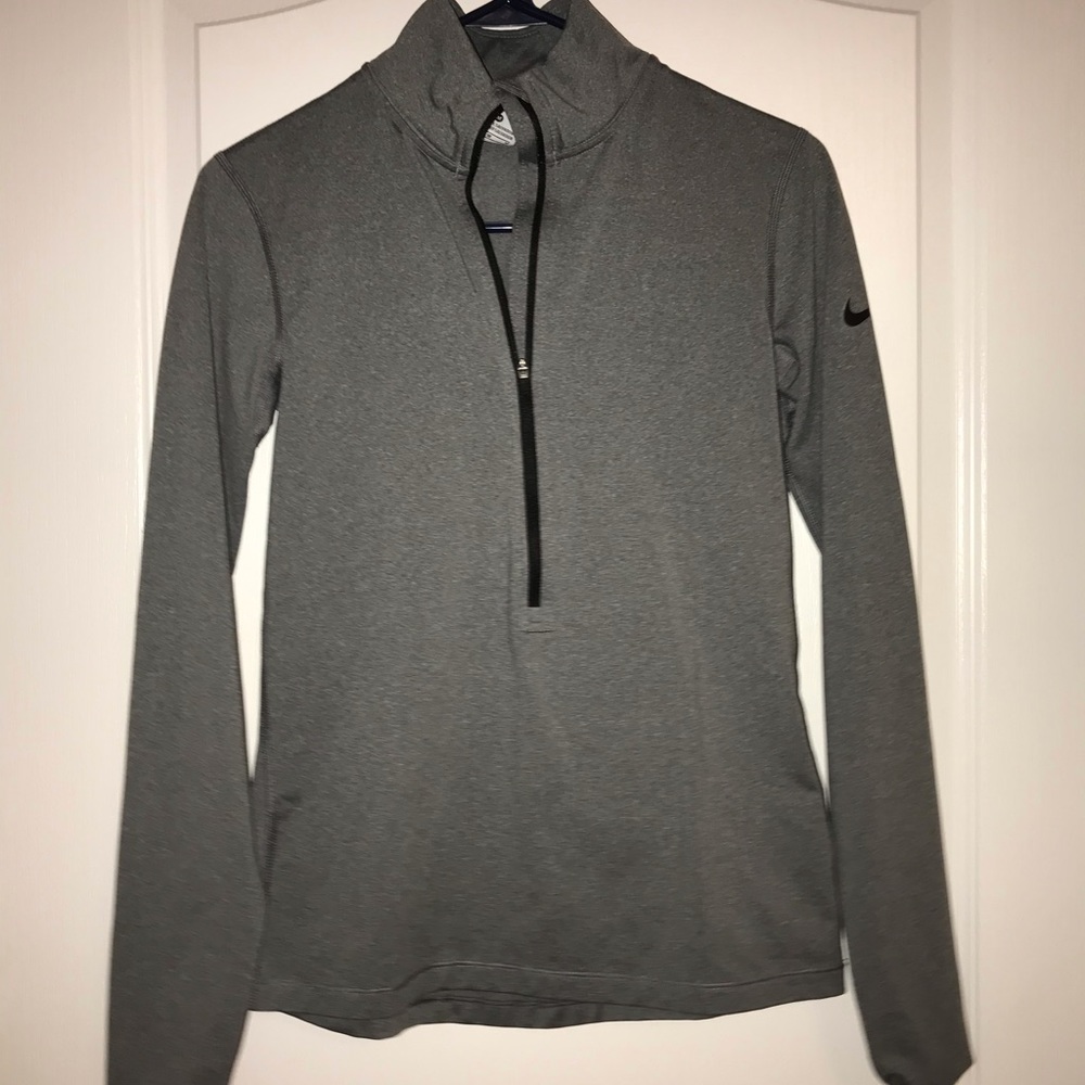 Grey Nike running sweater